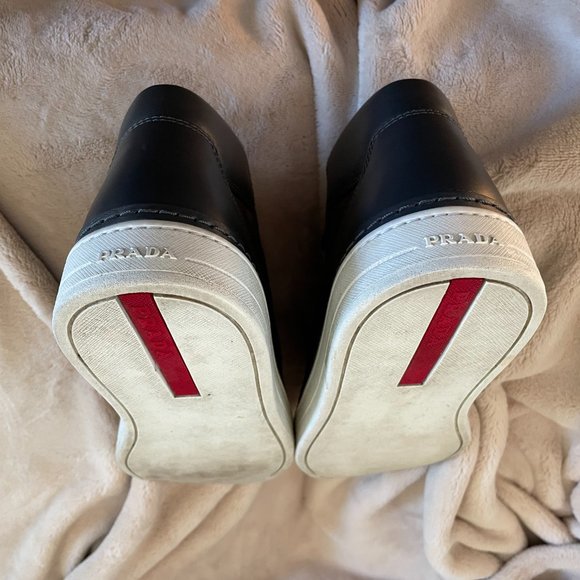 Prada Grey suede hi top US size 9.5 Prada size 8.5 - Picture 5 of 5